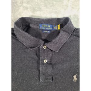 Polo Ralph Lauren Shirt Men's 2XL Black Classic Fit Short Sleeve Polo Pony